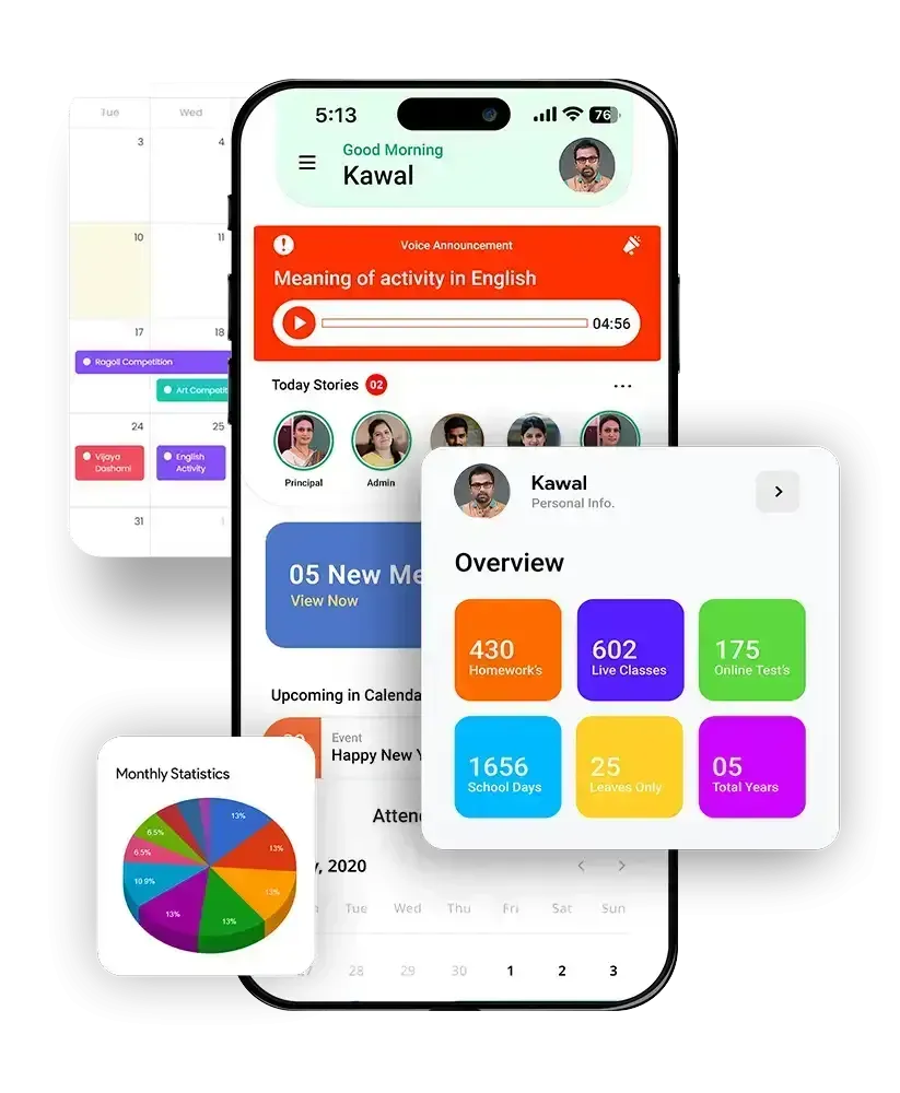 xPayK school erp software class on  1 